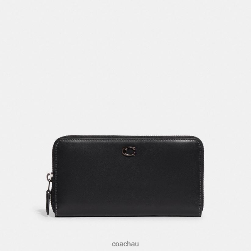 Coach Women ACCORDION ZIP WALLET V5/Black Z8JFB8327