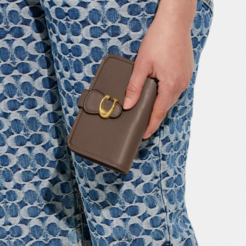 Coach Women TABBY MEDIUM WALLET B4/DARK STONE Z8JFB8338