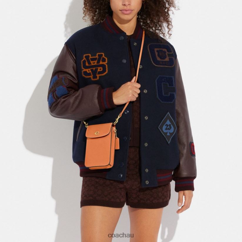 Coach Women PHONE CROSSBODY B4/Faded Orange Z8JFB8387