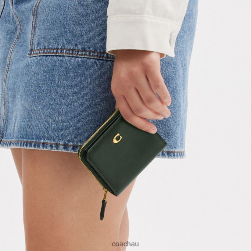 Coach Women BILLFOLD WALLET B4/Amazon Green Z8JFB8358