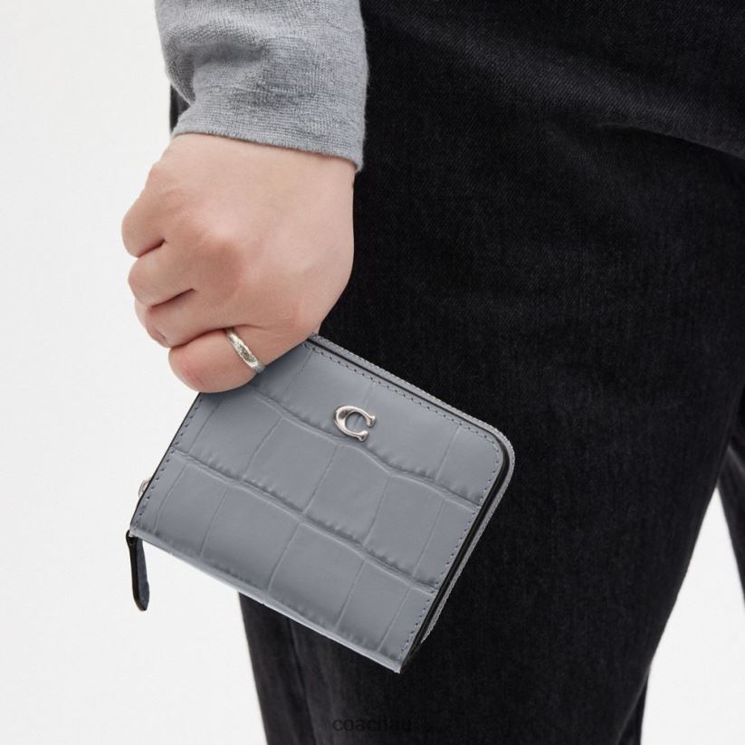 Coach Women BILLFOLD WALLET LH/Grey Blue Z8JFB8343