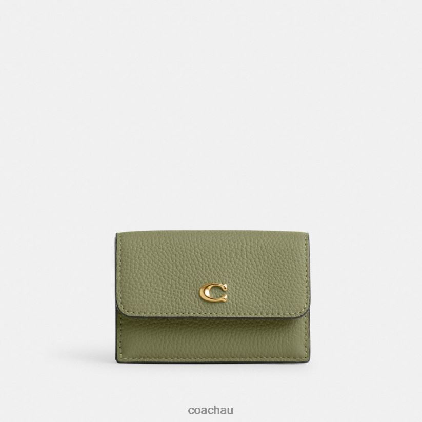 Coach Women ESSENTIAL MINI TRIFOLD WALLET B4/MOSS Z8JFB8342