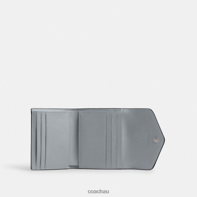 Coach Women WYN SMALL WALLET LH/Grey Blue Z8JFB8350